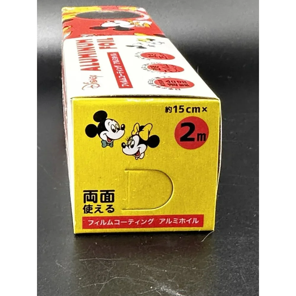 Japanese Disney‎ Mickey aluminum foil 15cm 2m From Japan Miniature NWT Red